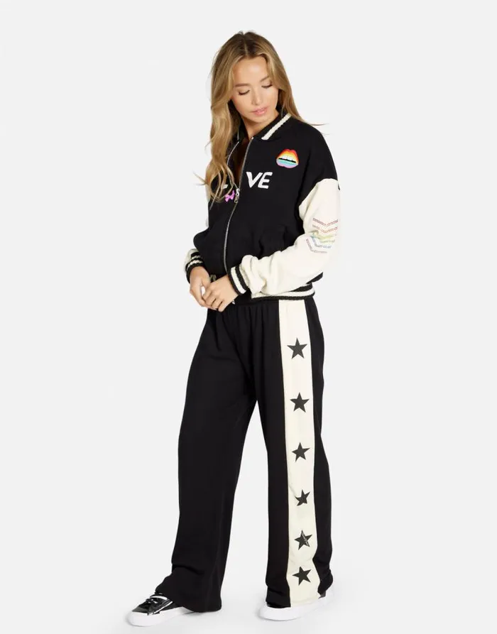 Taissa 1 Love Rainbow Lip Blackbone Women Lauren Moshi Jackets