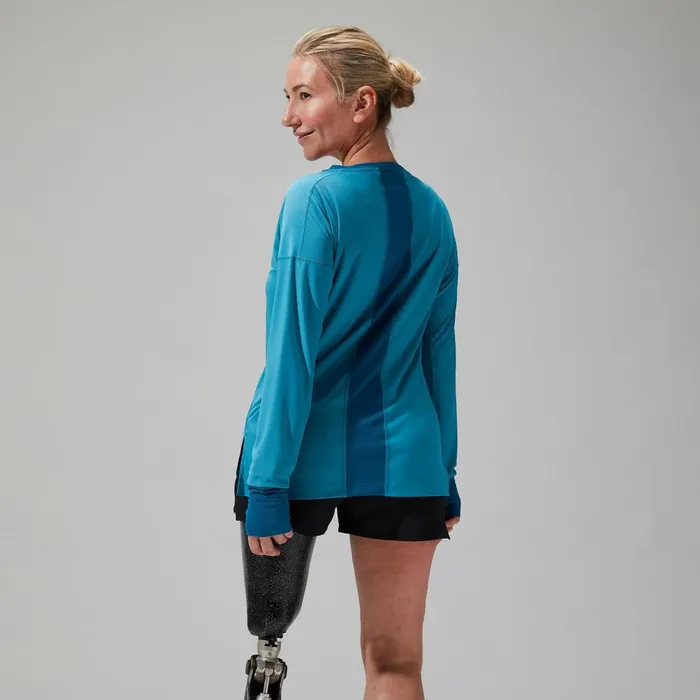 Technical Baselayers Women Berghaus Nesna Long Sleeve Baselayer 8211 Blue