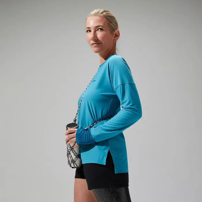 Technical Baselayers Women Berghaus Nesna Long Sleeve Baselayer 8211 Blue