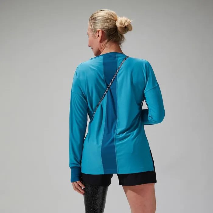 Technical Baselayers Women Berghaus Nesna Long Sleeve Baselayer 8211 Blue
