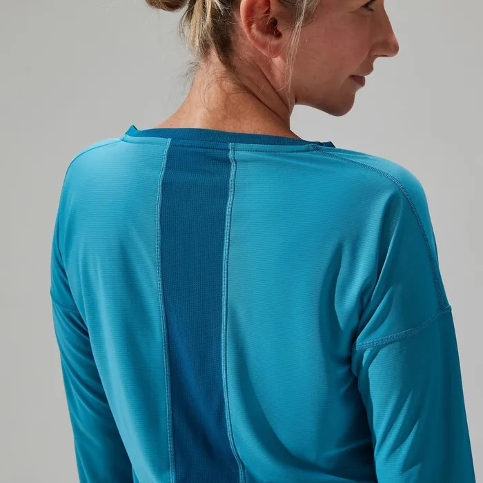 Technical Baselayers Women Berghaus Nesna Long Sleeve Baselayer 8211 Blue