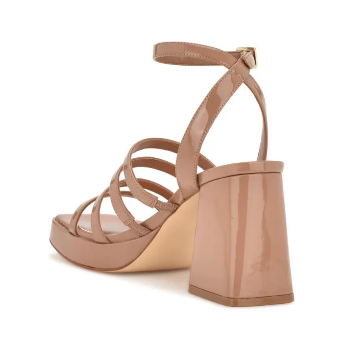 Teriss Strappy Platform Sandals Clay Patent Women Nine West Sandals Teriss Strappy Platform Sandals Clay Patent Women Nine West Sandals