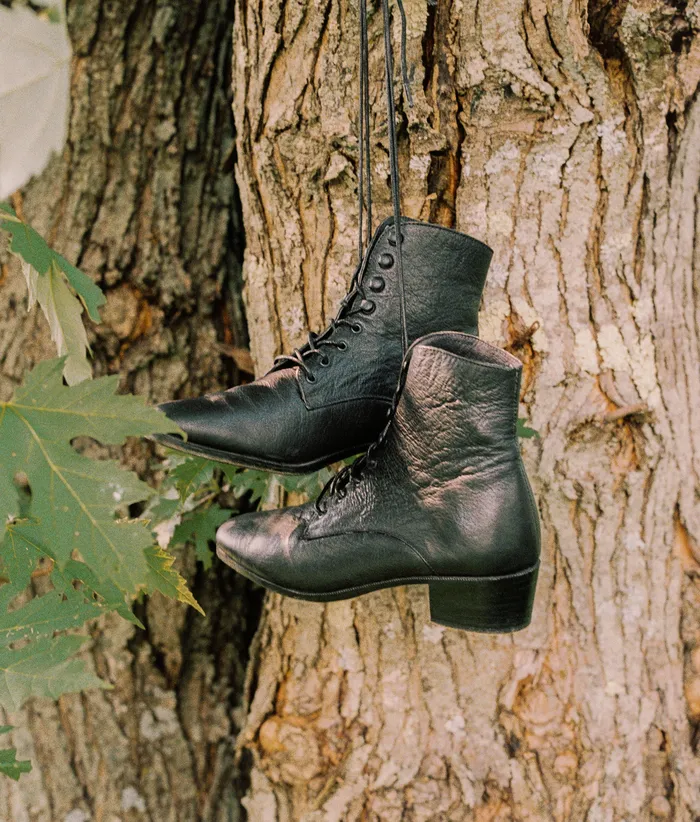 The Dawn Boot Noir Leather Women Footwear Christy Dawn