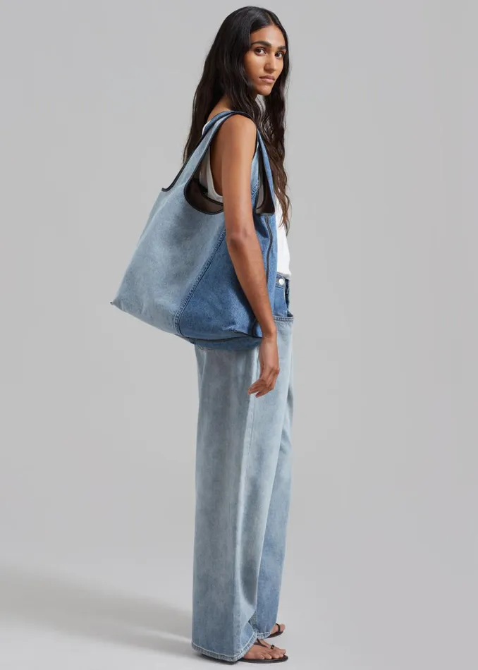 The Frankie Shop 31 Phillip Lim Denim Market Tote 8211 Indigo Shop Accessories
