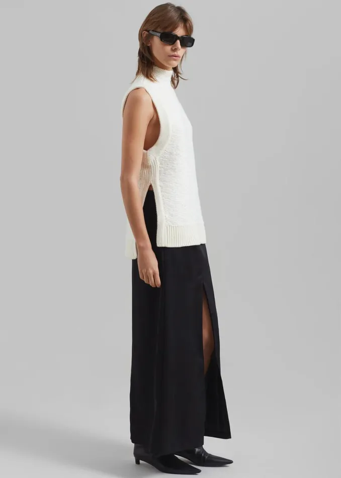 The Frankie Shop 31 Phillip Lim Sleeveless Wool Jacquard Top 8211 Ivory Shop Clothing