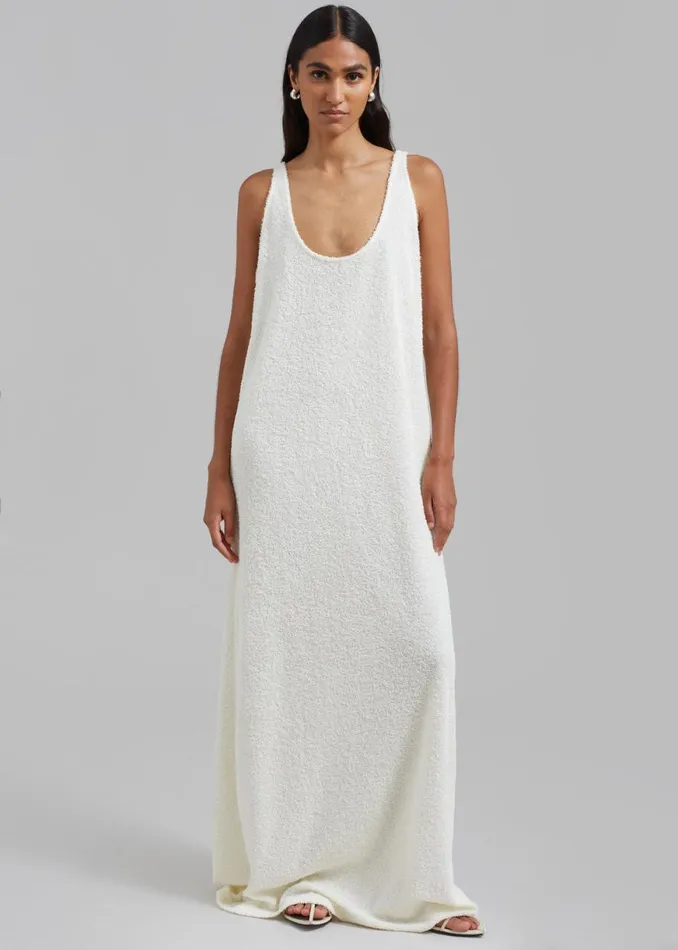 The Frankie Shop Adelaide Maxi Tank Dress 8211 Cream Shop Dresses