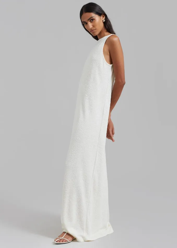The Frankie Shop Adelaide Maxi Tank Dress 8211 Cream Shop Dresses