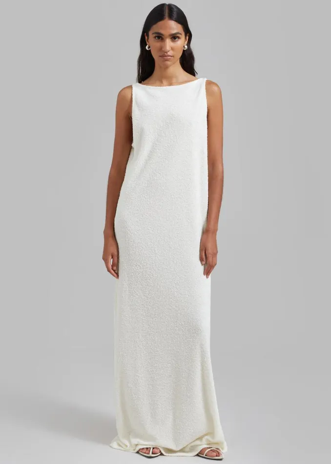 The Frankie Shop Adelaide Maxi Tank Dress 8211 Cream Shop Dresses