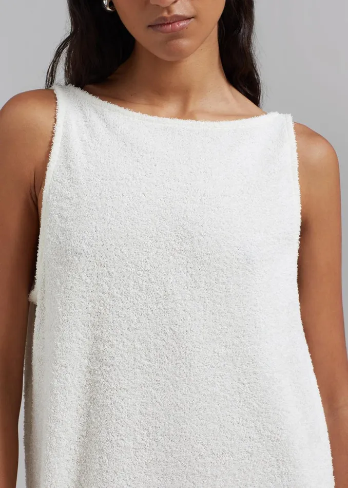 The Frankie Shop Adelaide Maxi Tank Dress 8211 Cream Shop Dresses