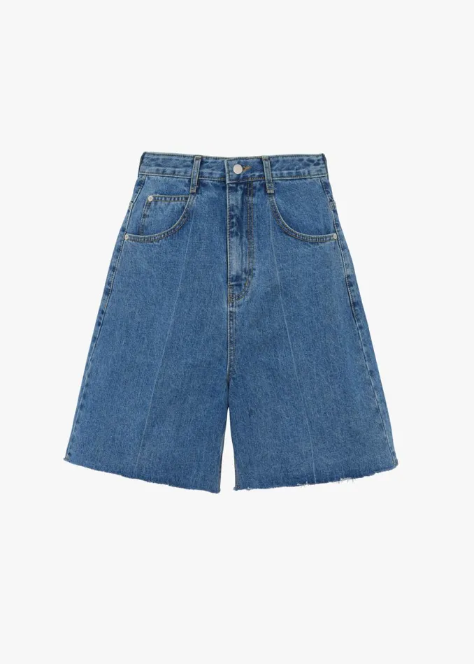 The Frankie Shop Aubrey Shorts 8211 Medium Wash Shop Denim