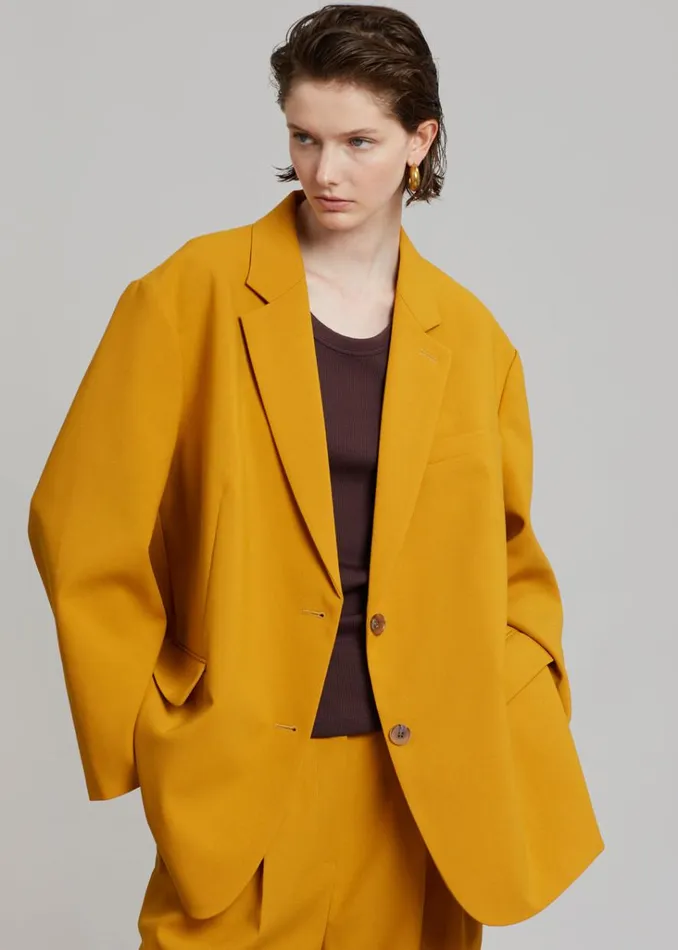 The Frankie Shop Bea Blazer 8211 Mustard Shop Suits