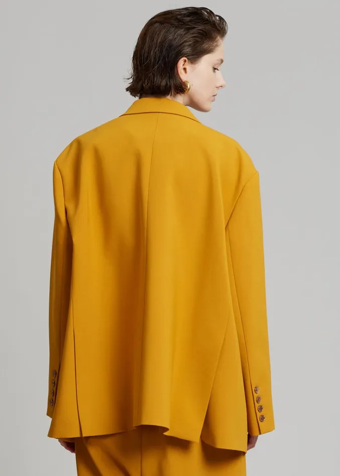 The Frankie Shop Bea Blazer 8211 Mustard Shop Suits