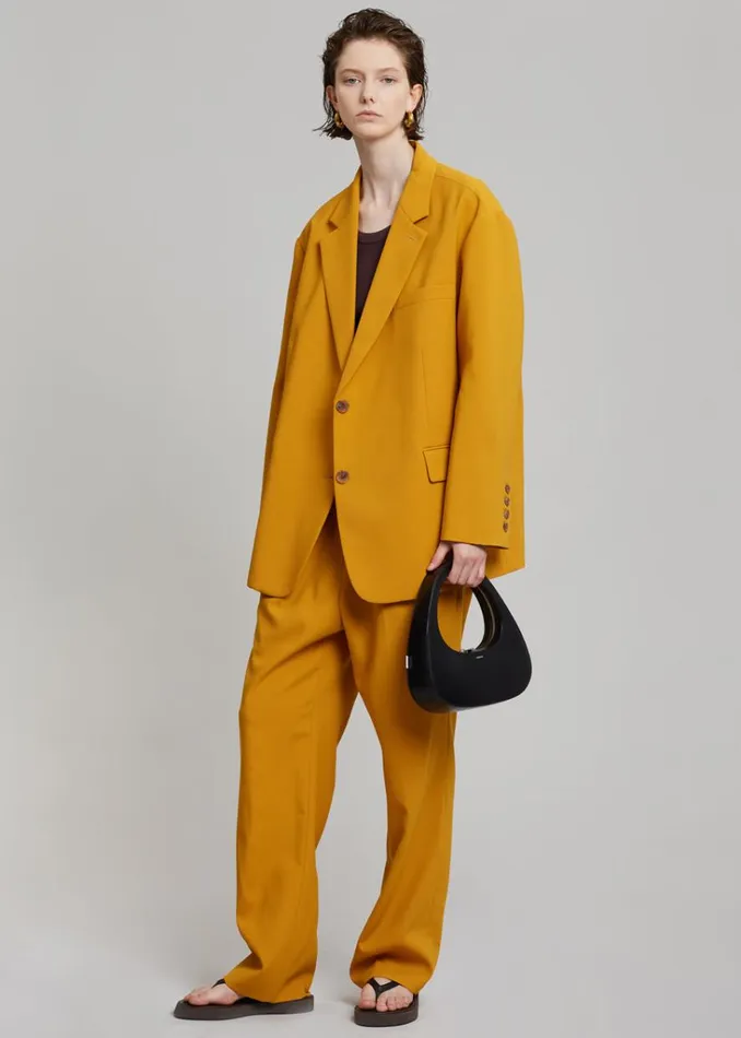 The Frankie Shop Bea Blazer 8211 Mustard Shop Suits