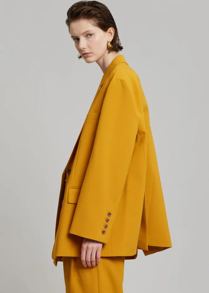 The Frankie Shop Bea Blazer 8211 Mustard Shop Suits