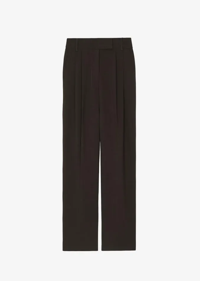 The Frankie Shop Bea Suit Pants 8211 Dark Espresso Shop Clothing