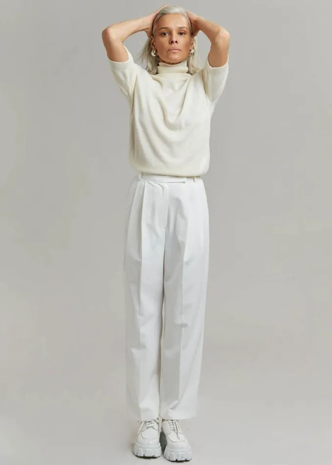 The Frankie Shop Bea Suit Pants 8211 White Shop Bottoms