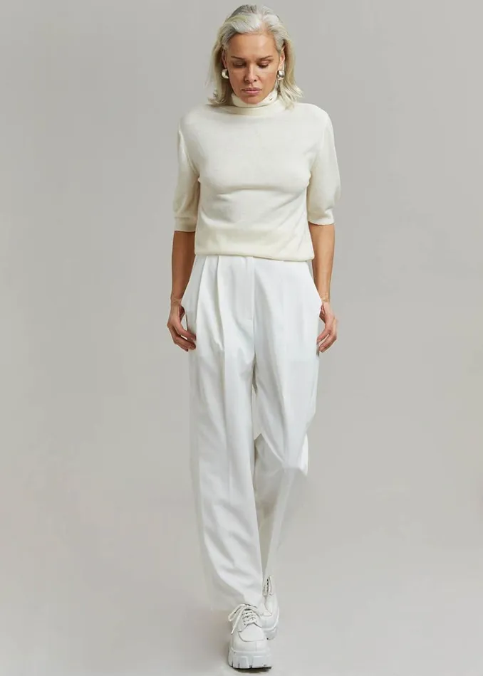 The Frankie Shop Bea Suit Pants 8211 White Shop Bottoms
