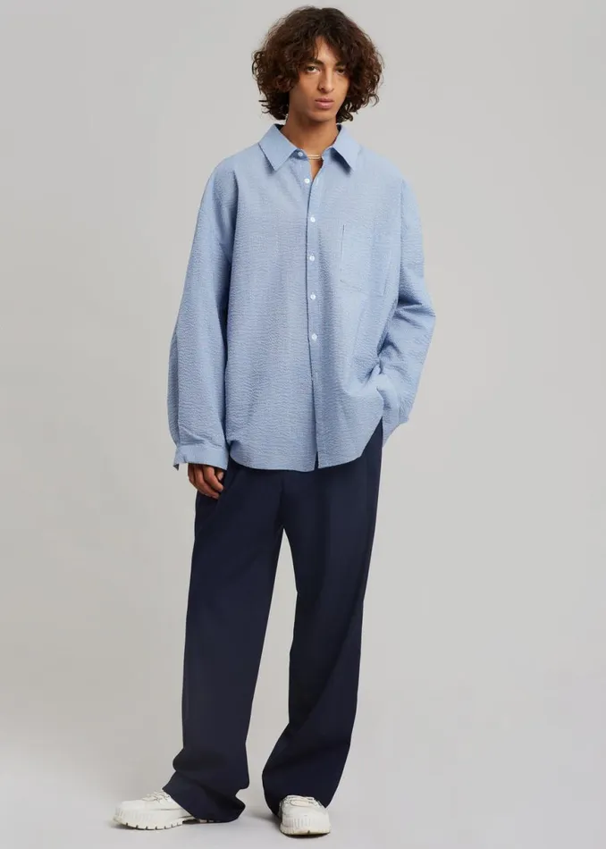 The Frankie Shop Beo Suit Pants 8211 Blue Shop Clothing