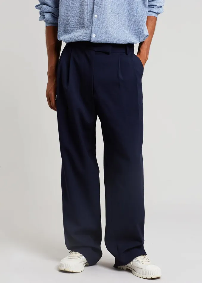 The Frankie Shop Beo Suit Pants 8211 Blue Shop Clothing