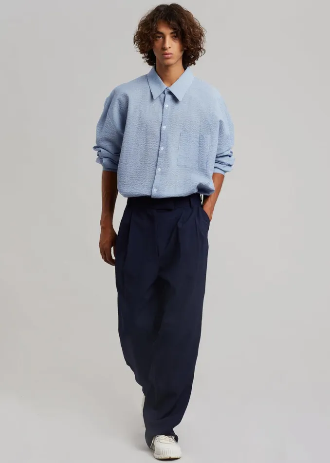 The Frankie Shop Beo Suit Pants 8211 Blue Shop Clothing