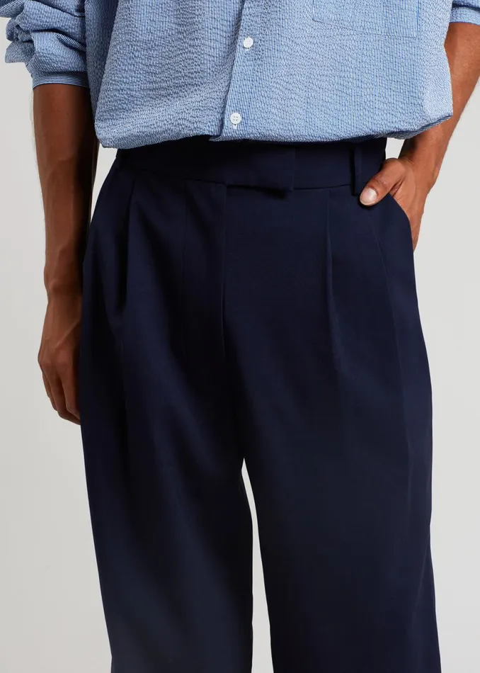 The Frankie Shop Beo Suit Pants 8211 Blue Shop Clothing