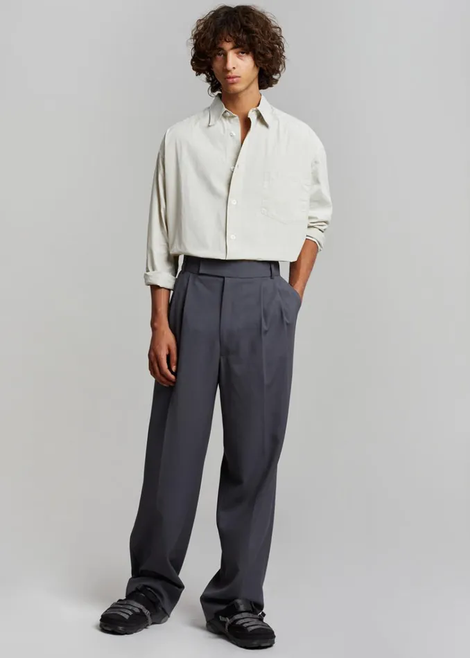 The Frankie Shop Beo Suit Pants 8211 Charcoal Shop Clothing