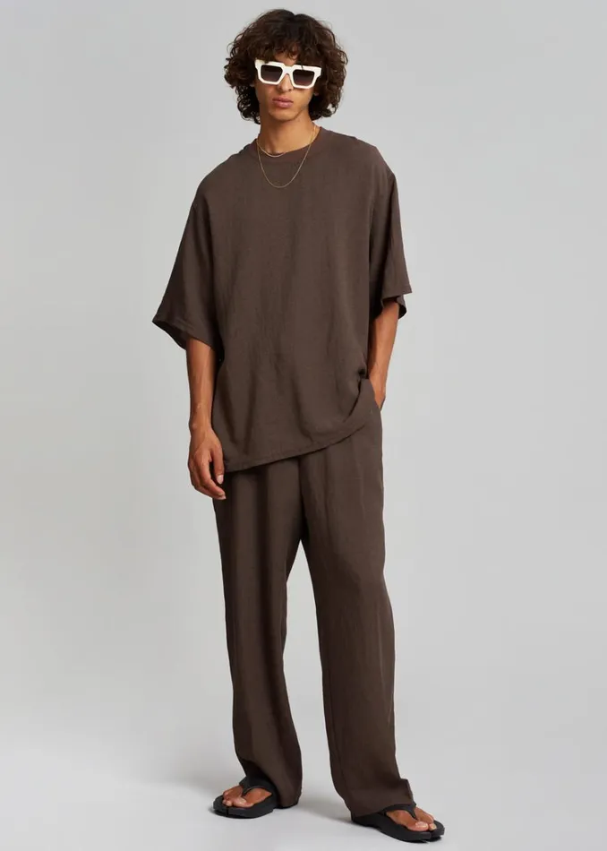 The Frankie Shop Brax Pants 8211 Brown Shop Clothing