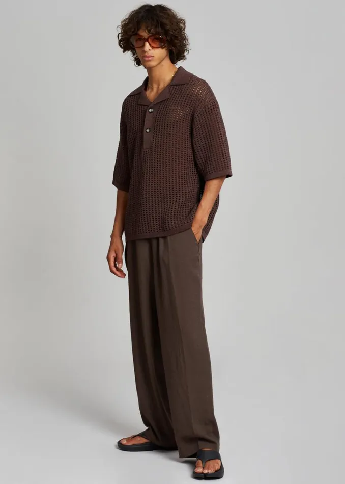 The Frankie Shop Brax Pants 8211 Brown Shop Clothing