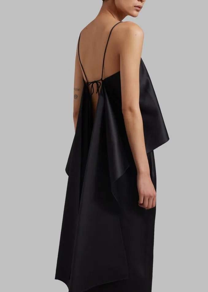 The Frankie Shop By Malene Birger Trinola CottonBlend Top 8211 Black Shop Tops