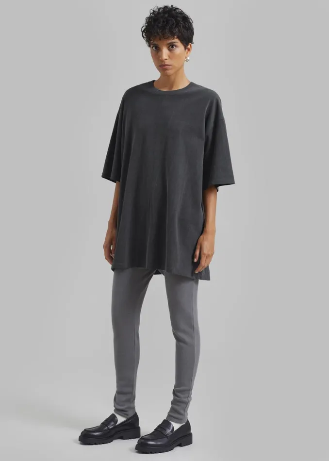 The Frankie Shop Cara Knit Leggings 8211 Grey Shop Clothing