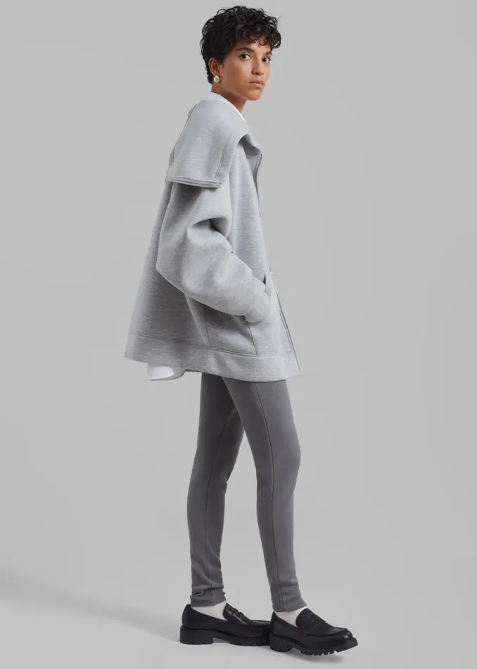 The Frankie Shop Cara Knit Leggings 8211 Grey Shop Clothing