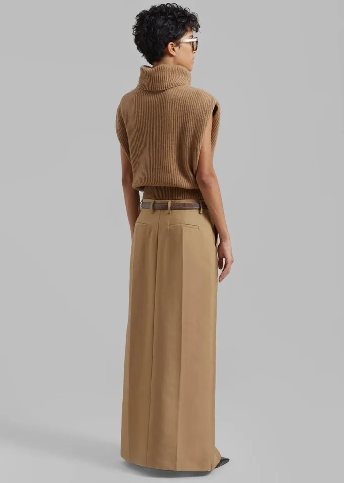 The Frankie Shop Carley Long Skirt 8211 Camel Shop Clothing