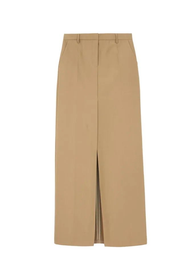 The Frankie Shop Carley Long Skirt 8211 Camel Shop Clothing