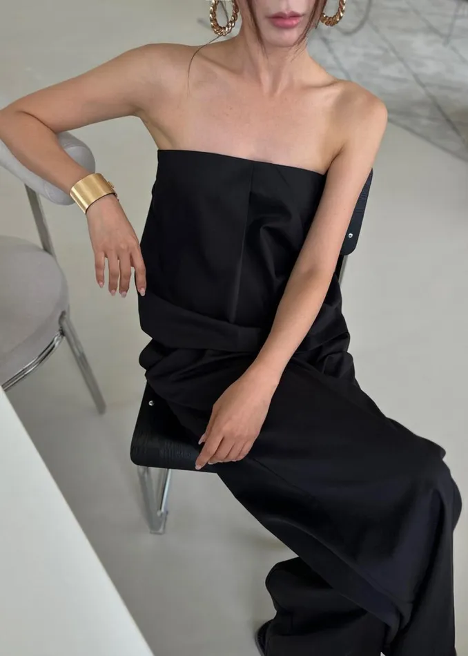 The Frankie Shop Catalina Tube Top 8211 Black Shop Tops