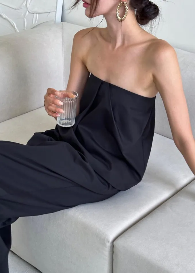 The Frankie Shop Catalina Tube Top 8211 Black Shop Tops