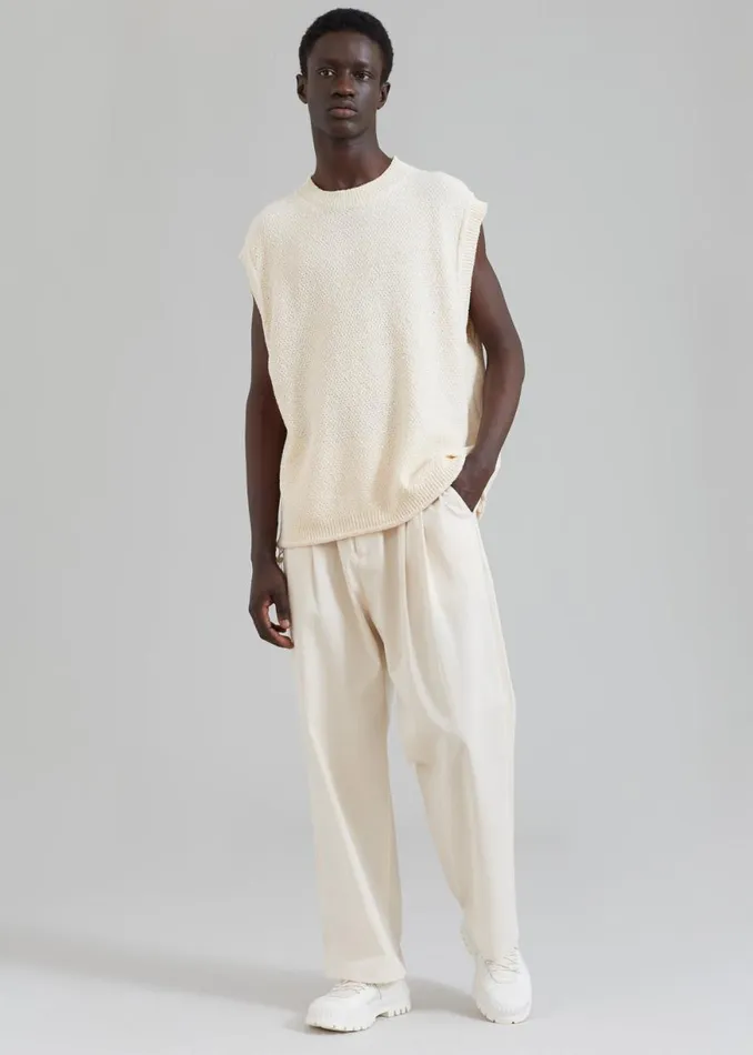 The Frankie Shop Charlie Pants 8211 Cream Shop Clothing