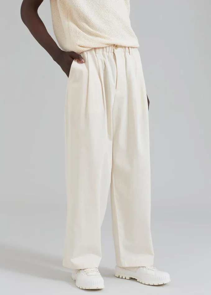 The Frankie Shop Charlie Pants 8211 Cream Shop Clothing