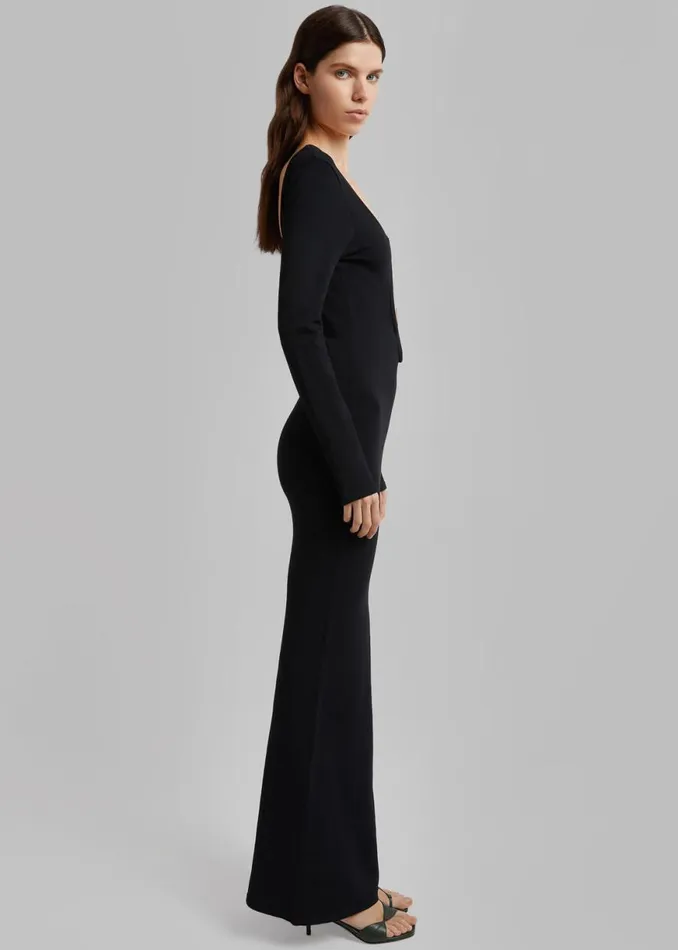 The Frankie Shop Christopher Esber Salacia Wire Long Sleeve Dress 8211 Black Shop Dresses