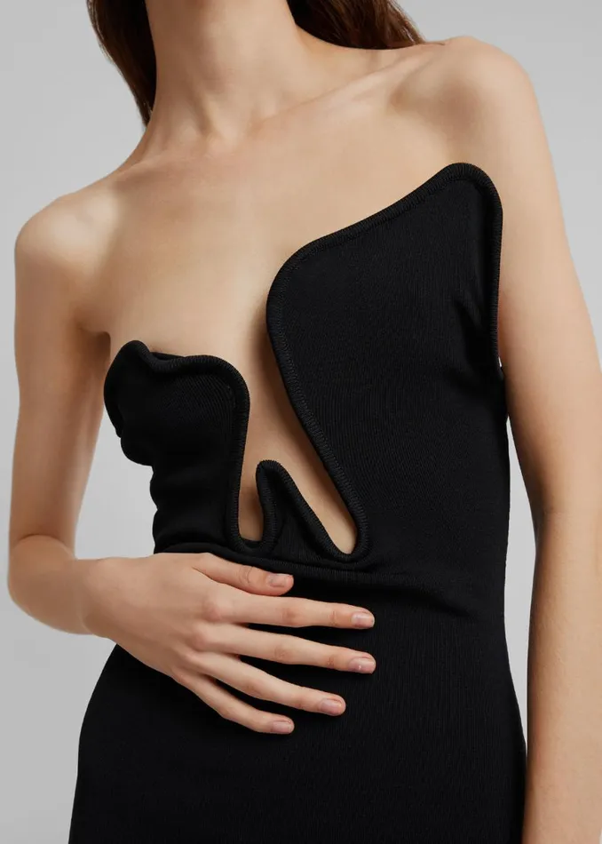 The Frankie Shop Christopher Esber Salacia Wire Strapless Dress 8211 Black Shop Dresses