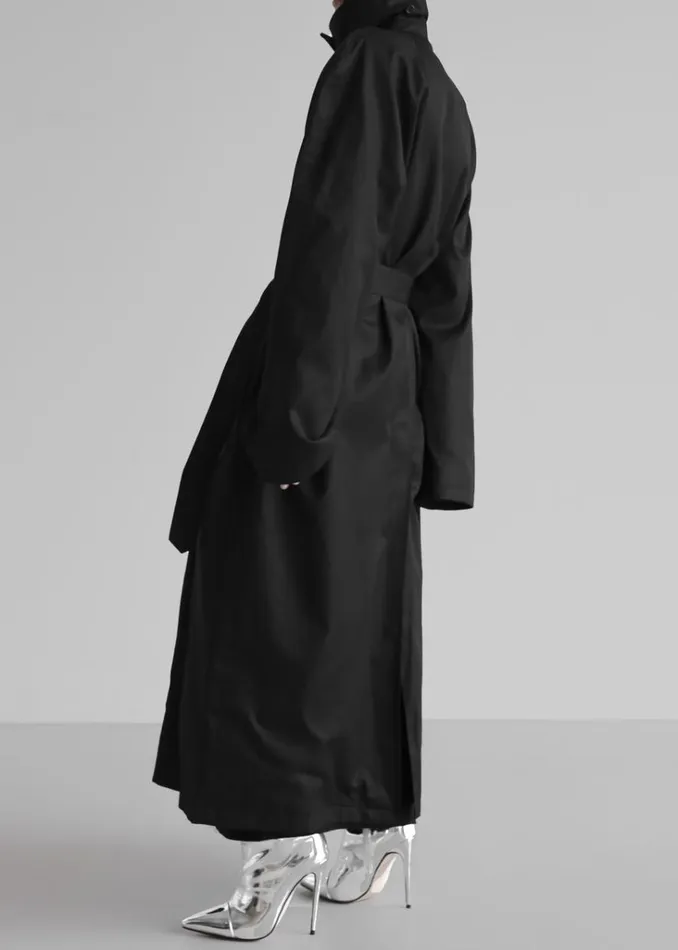 The Frankie Shop Decima Trench Coat 8211 Black Shop Outerwear