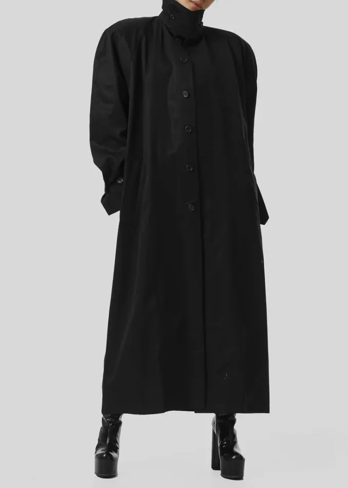 The Frankie Shop Decima Trench Coat 8211 Black Shop Outerwear