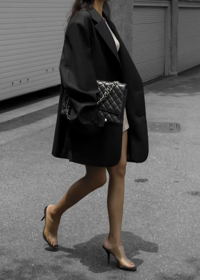 The Frankie Shop Dee Maxi Oversized Blazer 8211 Black Shop Outerwear