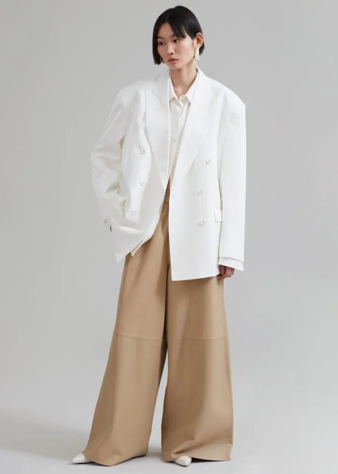 The Frankie Shop Demi Blazer 8211 White Shop Suits