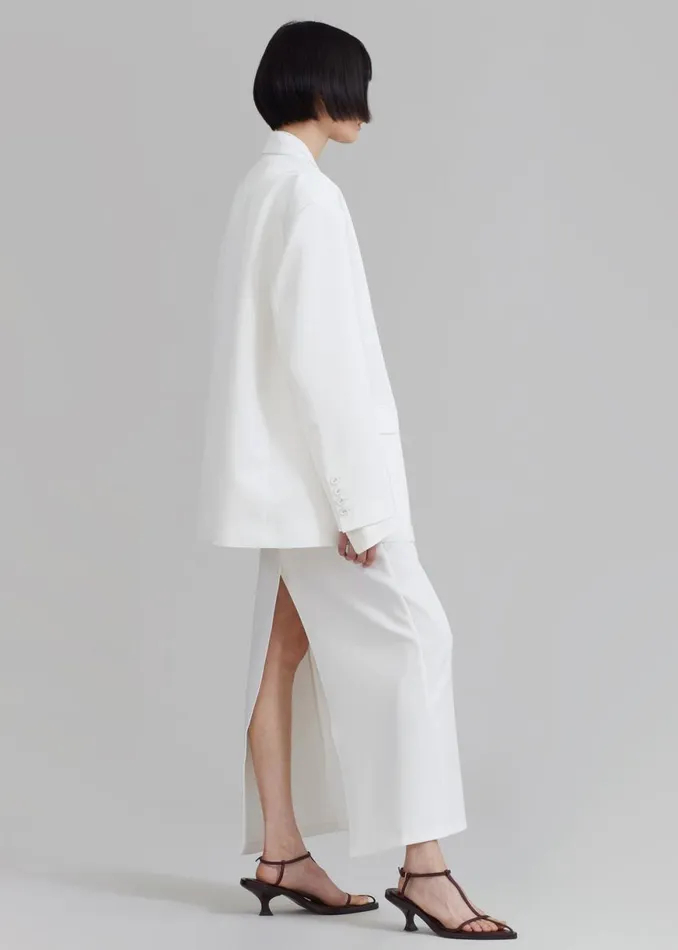 The Frankie Shop Demi Blazer 8211 White Shop Suits