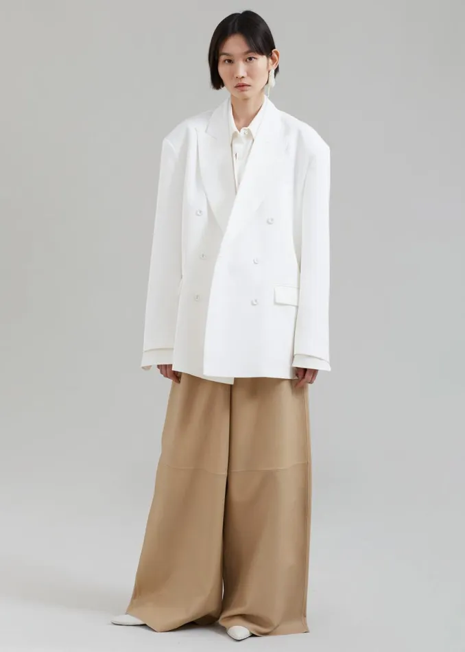 The Frankie Shop Demi Blazer 8211 White Shop Suits