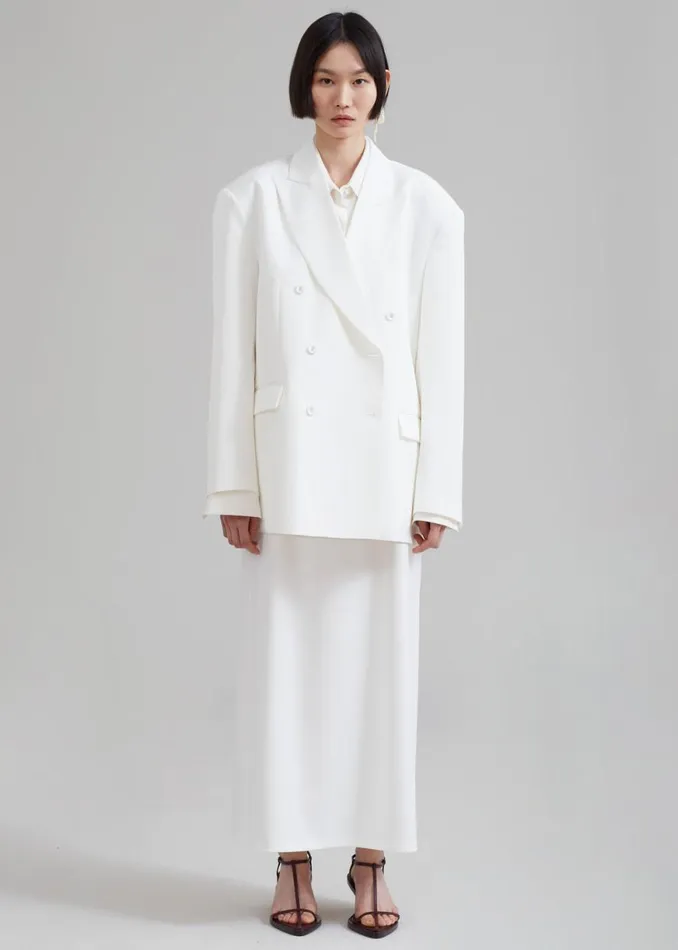 The Frankie Shop Demi Blazer 8211 White Shop Suits