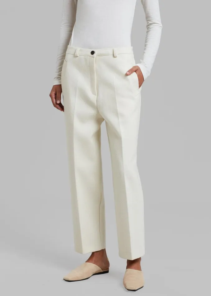 The Frankie Shop Dira Trousers 8211 Cream Shop Bottoms