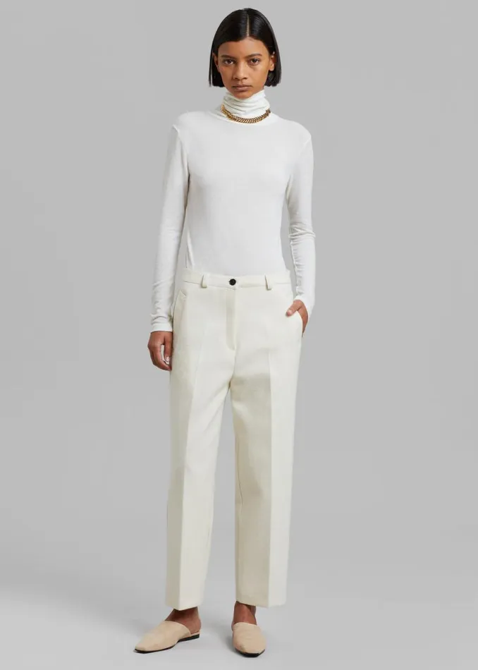 The Frankie Shop Dira Trousers 8211 Cream Shop Bottoms