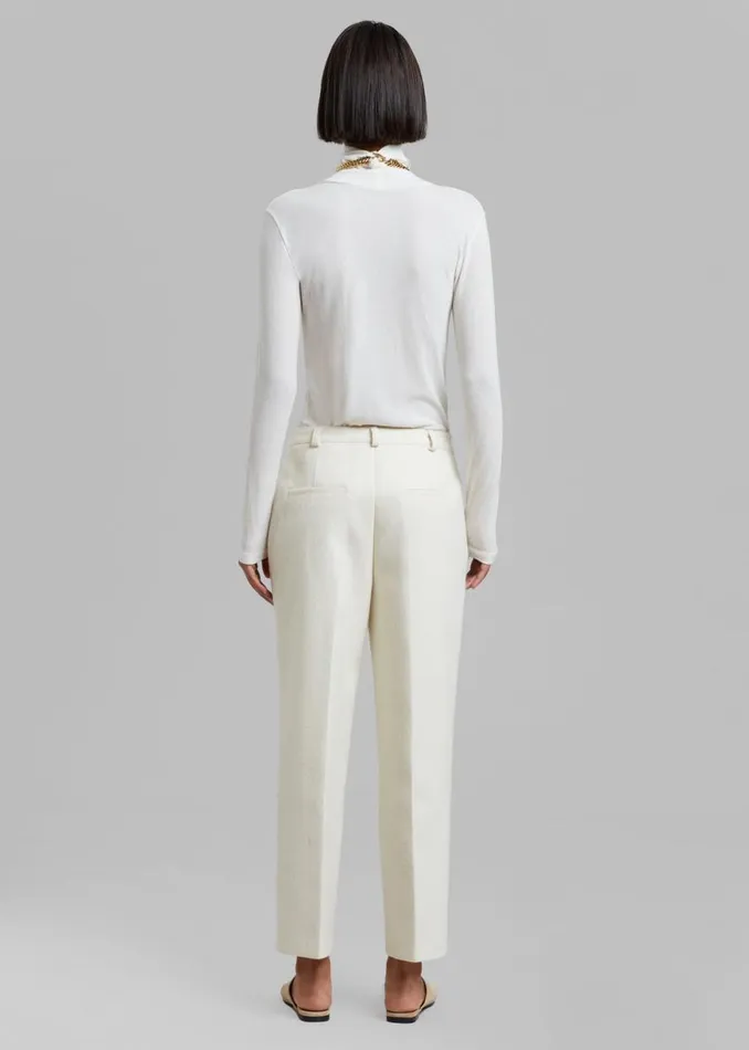 The Frankie Shop Dira Trousers 8211 Cream Shop Bottoms