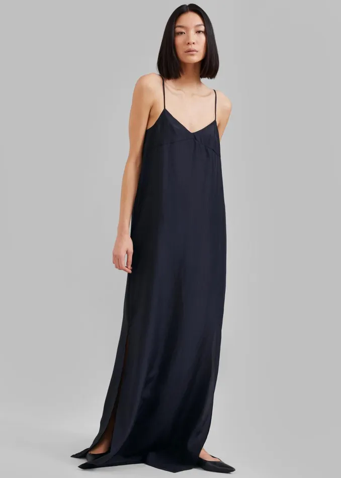 The Frankie Shop Dylana Sleeveless Maxi Dress 8211 Navy Shop Dresses